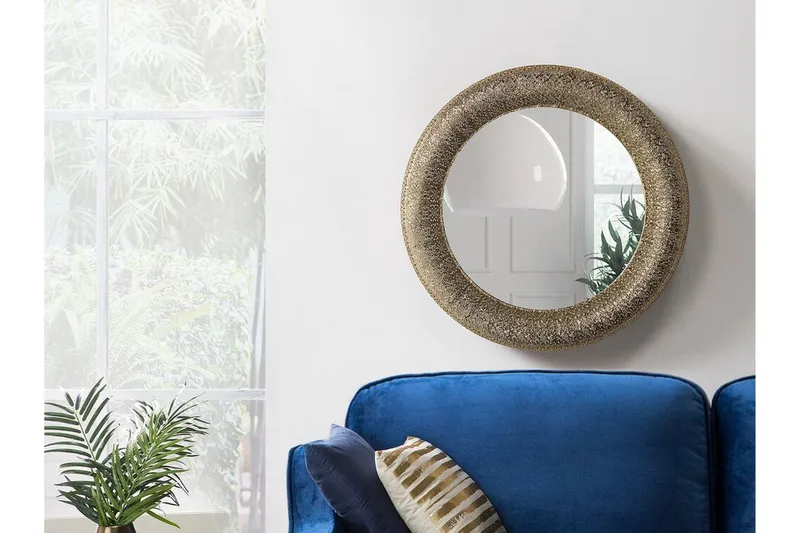 Channay spejl 80 cm, Guld