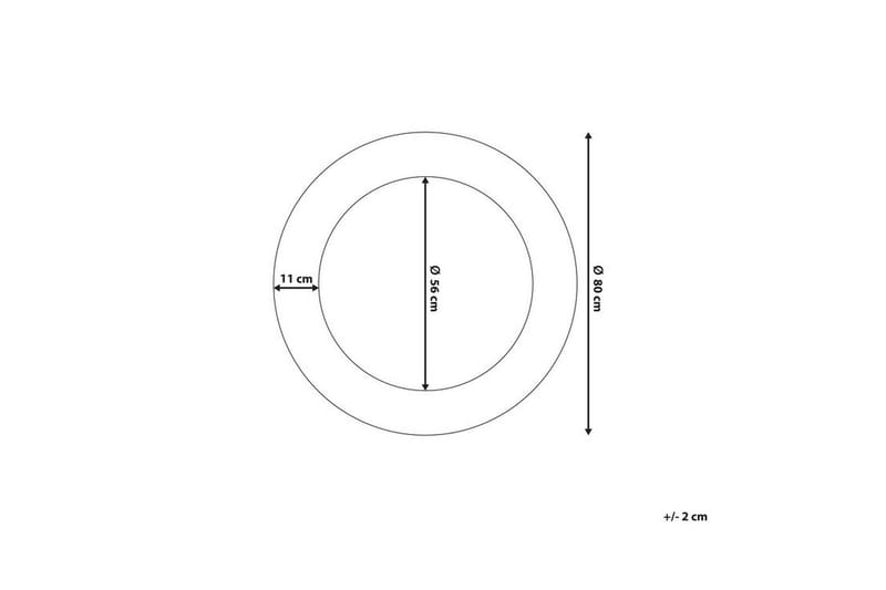 Channay spejl 80 cm - Guld - Boligtilbehør - Spejle - Vægspejl