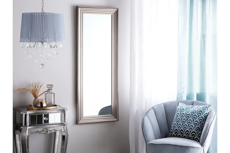 Chatain spejl 50 cm, Sølv