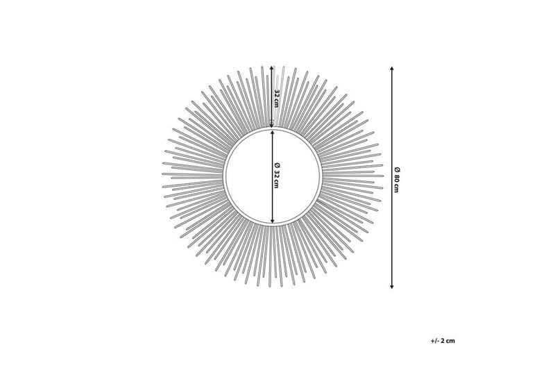 Cilly spejl 80 cm - Sølv - Boligtilbehør - Spejle - Vægspejl