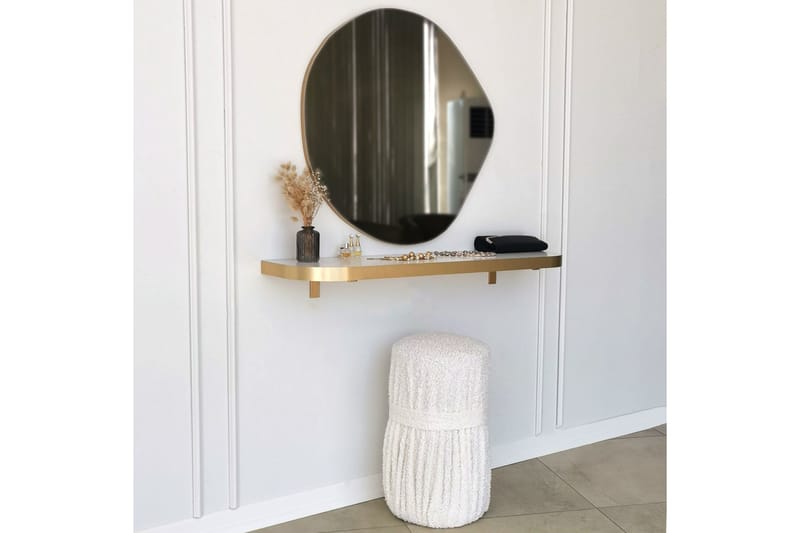 Coarraze Spejl 67 cm Asymmetrisk - Guld - Boligtilbehør - Spejle - Vægspejl