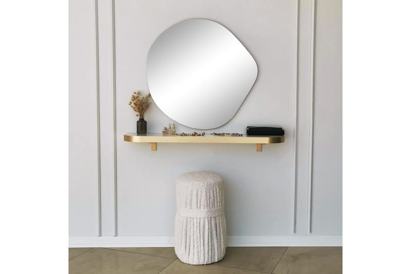 Coarraze Spejl 67 cm Asymmetrisk - Guld - Boligtilbehør - Spejle - Vægspejl