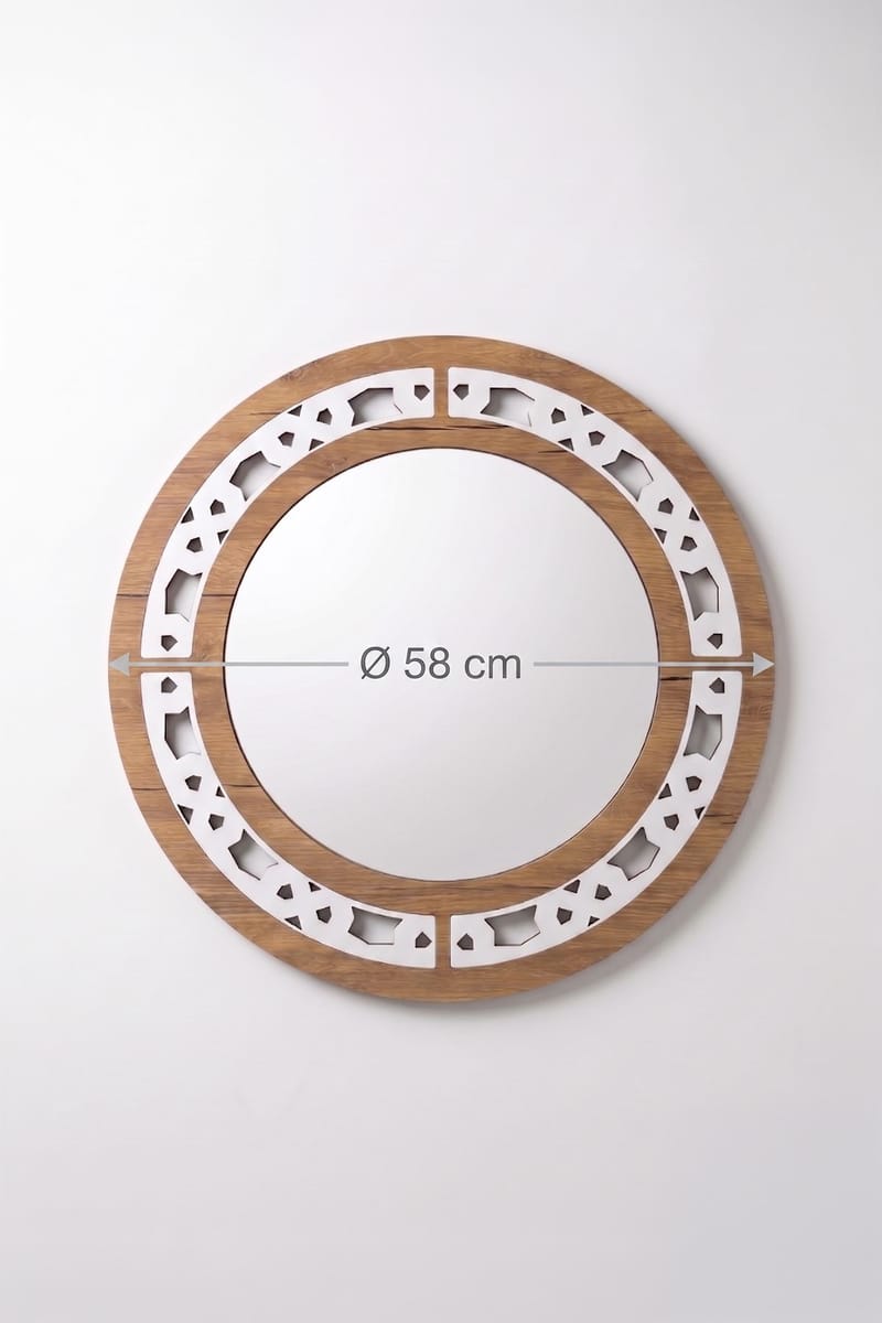 Decorative Wooden Mirror Homitis - Boligtilbehør - Spejle - Vægspejl