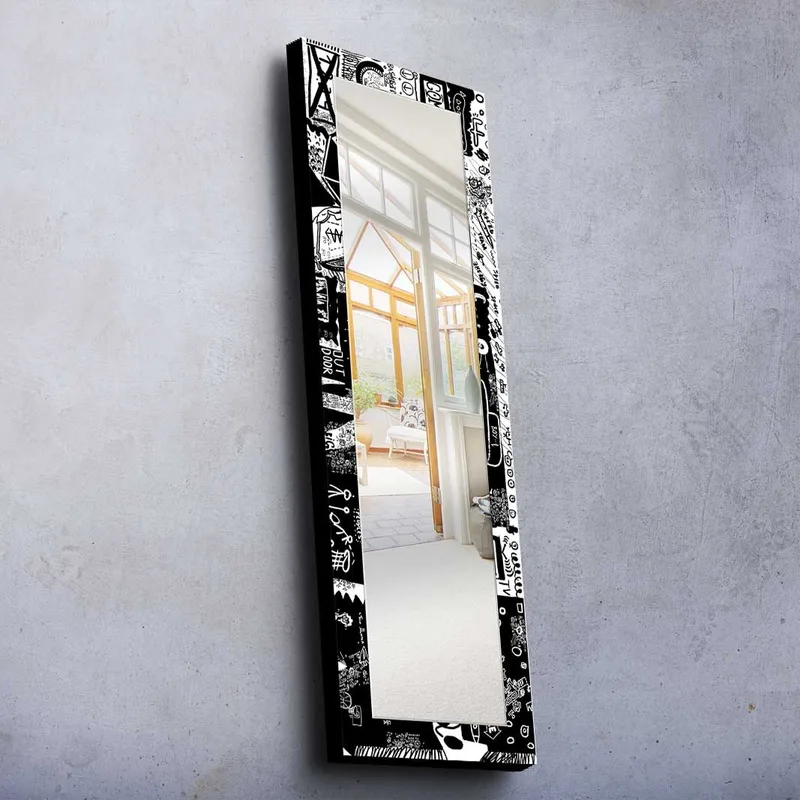 Dekorspejl 40x120 cm, Flerfarvet