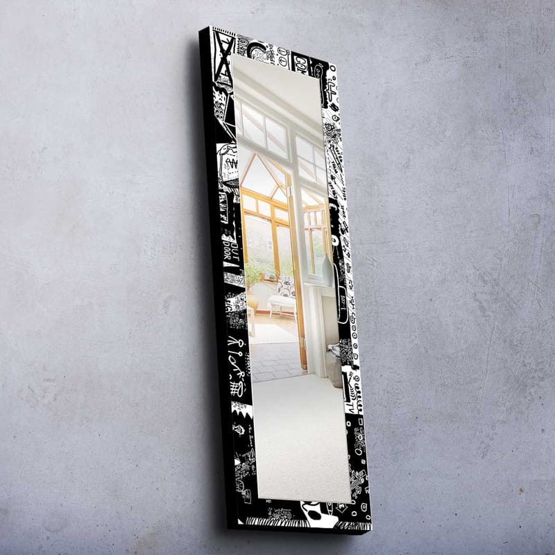 Dekorspejl 40x120 cm, Flerfarvet