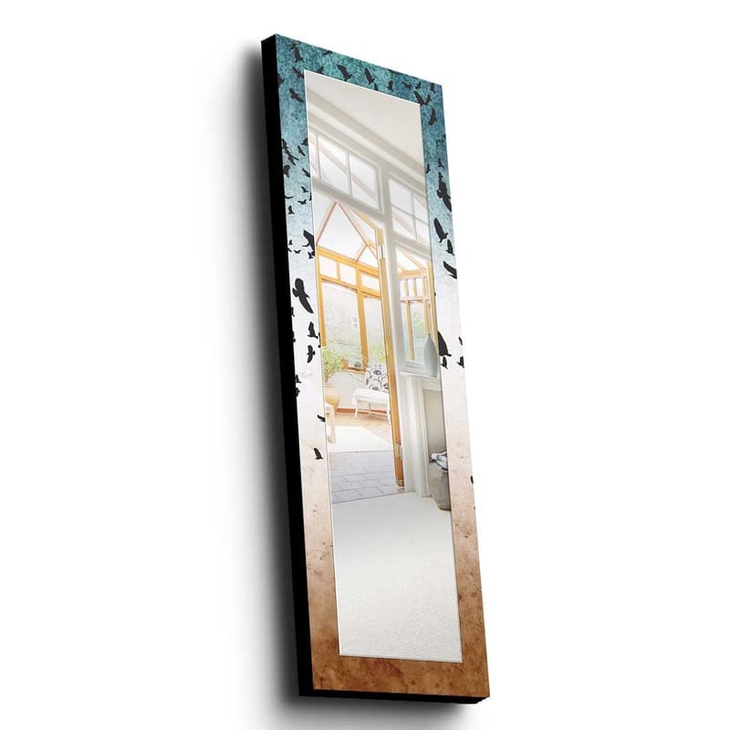 Dekorspejl 40x120 cm, Flerfarvet