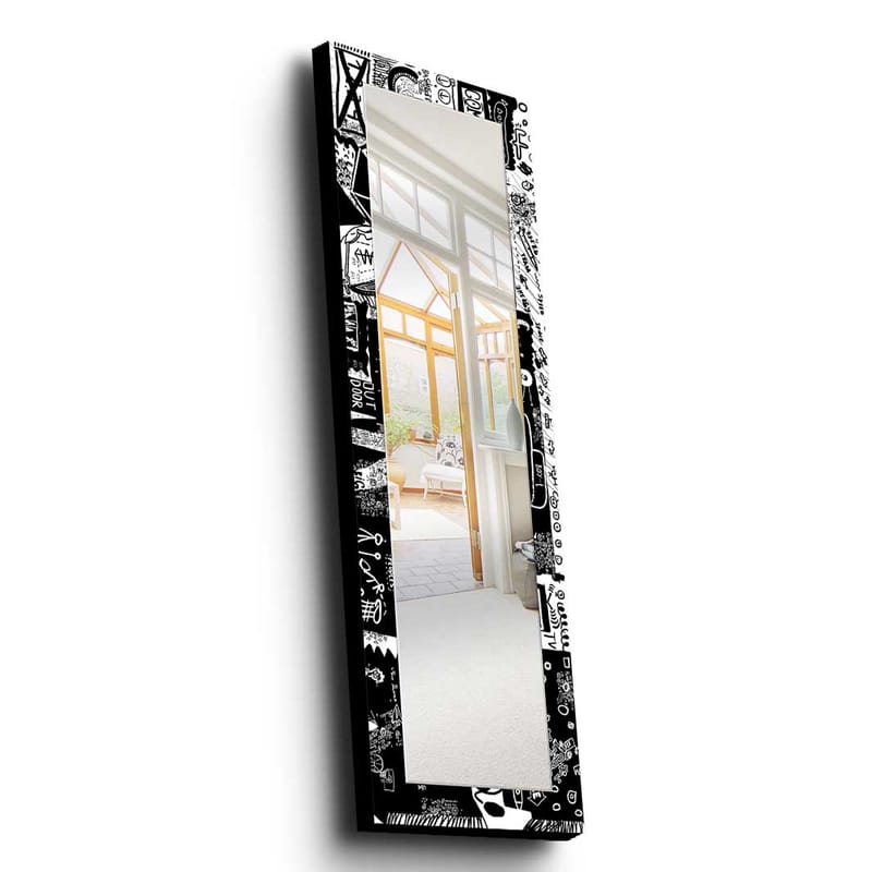Dekorspejl 40x120 cm - Flerfarvet - Boligtilbehør - Spejle - Vægspejl