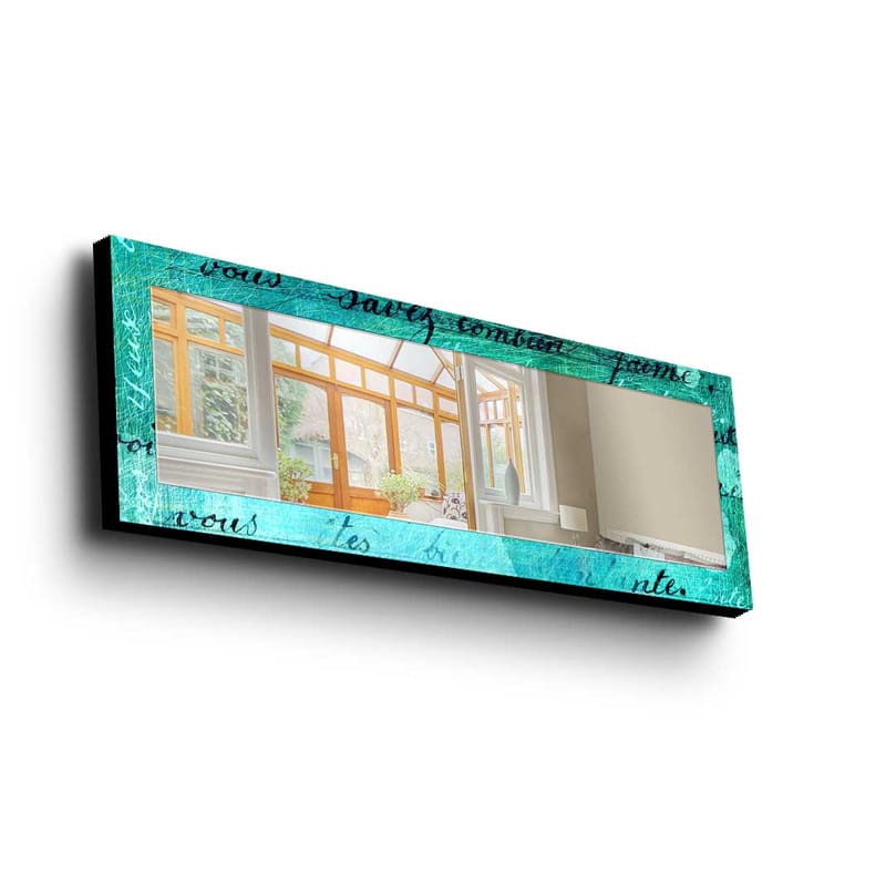 Dekorspejl 40x120 cm - Flerfarvet - Boligtilbehør - Spejle - Vægspejl