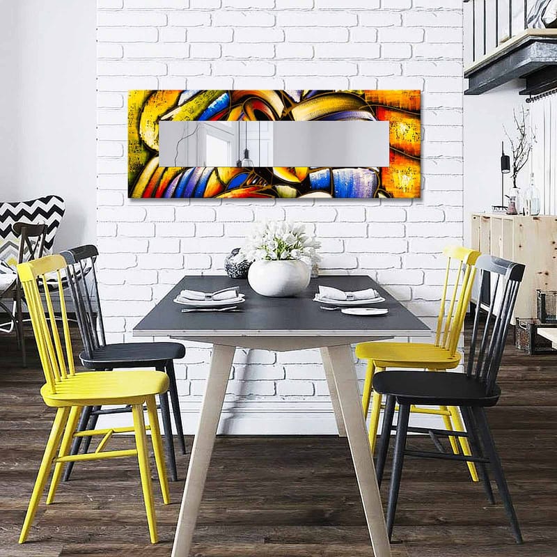 Dekorspejl 40x120 cm - Flerfarvet - Boligtilbehør - Spejle - Vægspejl
