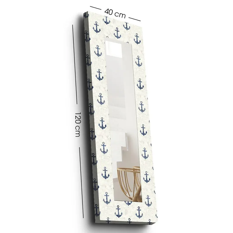 Dekorspejl 40x120 cm, Flerfarvet