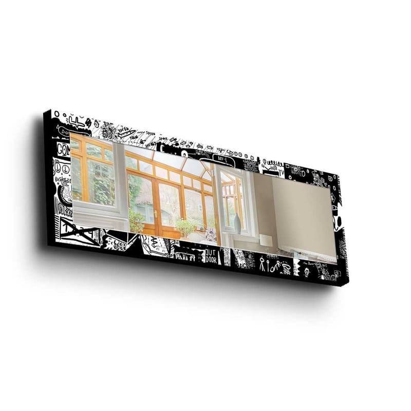 Dekorspejl 40x120 cm - Flerfarvet - Boligtilbehør - Spejle - Vægspejl