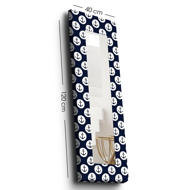 Dekorspejl 40x120 cm, Flerfarvet