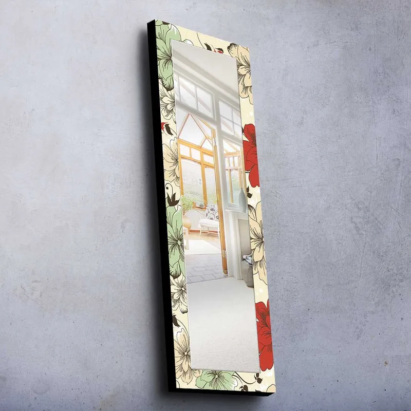 Dekorspejl 40x120 cm, Flerfarvet