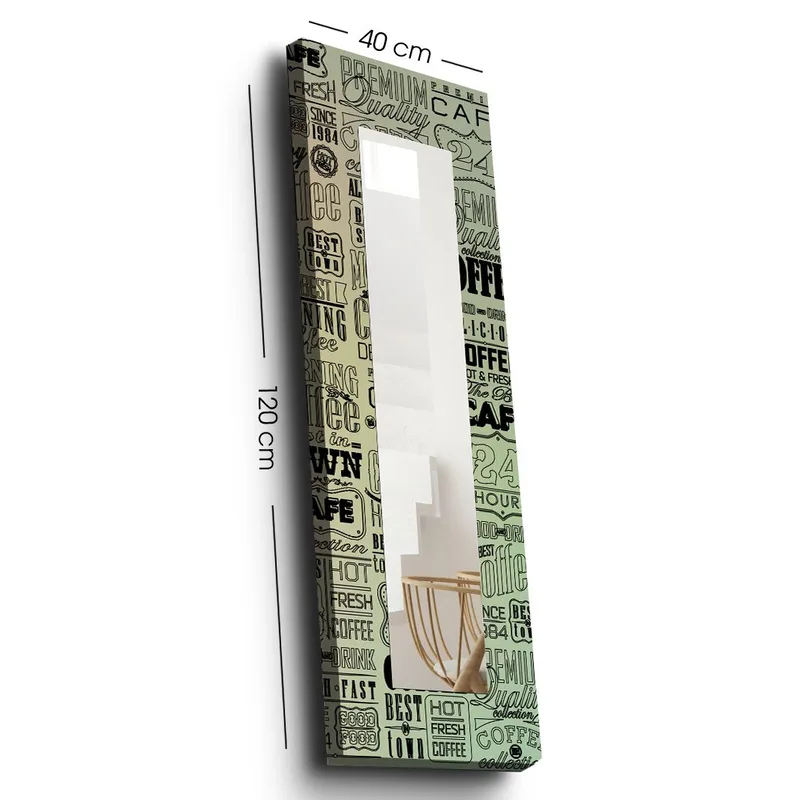 Dekorspejl 40x120 cm, Flerfarvet