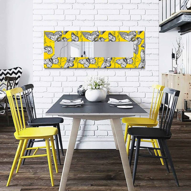 Dekorspejl 40x120 cm, Flerfarvet