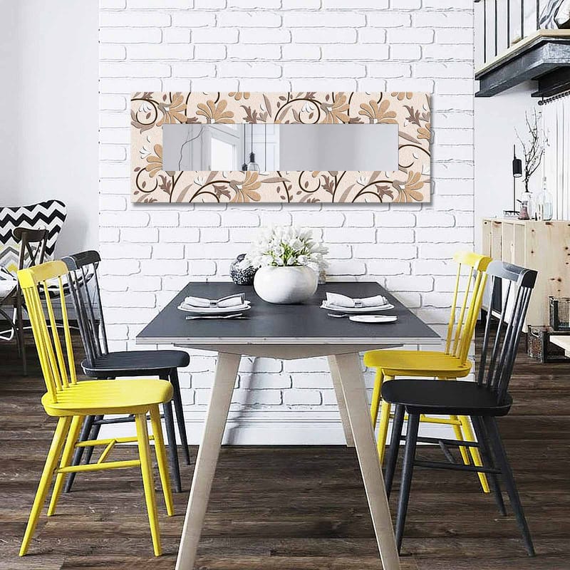 Dekorspejl 40x120 cm, Flerfarvet