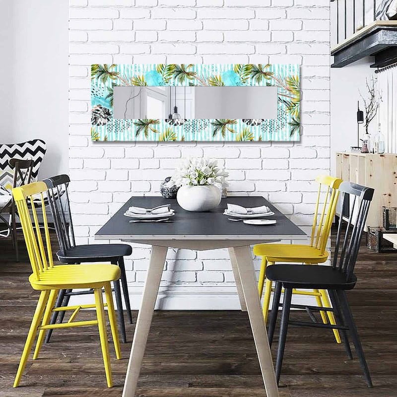 Dekorspejl 40x120 cm, Flerfarvet