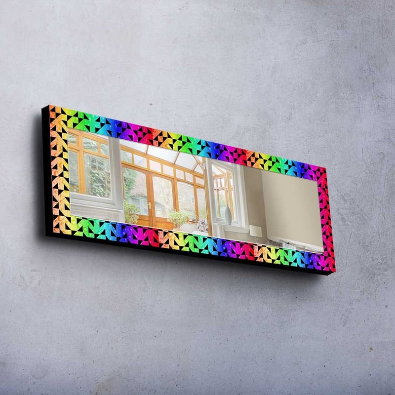 Dekorspejl 40x120 cm - Flerfarvet - Boligtilbehør - Spejle - Vægspejl