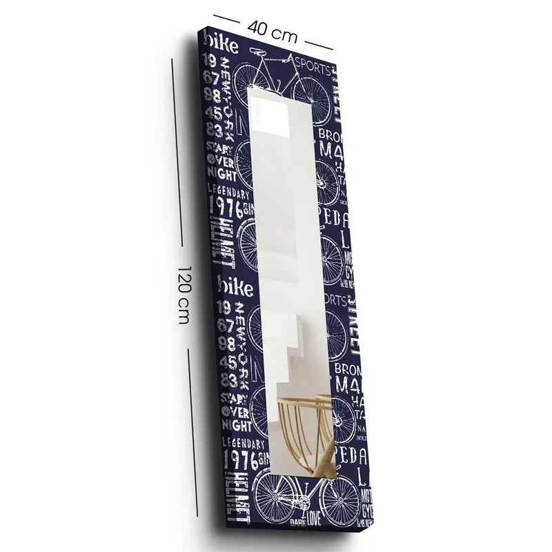 Dekorspejl 40x120 cm, Flerfarvet