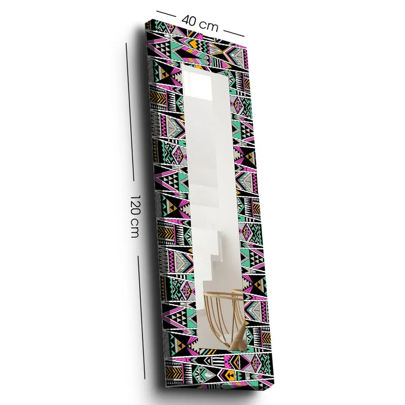 Dekorspejl 40x120 cm - Flerfarvet - Boligtilbehør - Spejle - Vægspejl