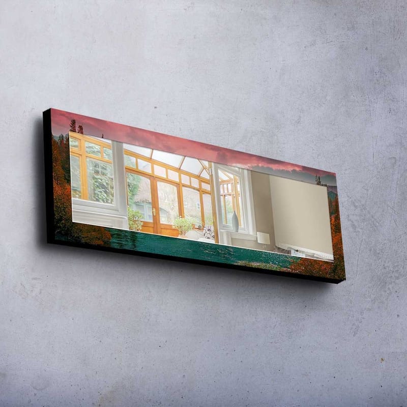Dekorspejl 40x120 cm - Flerfarvet - Boligtilbehør - Spejle - Vægspejl