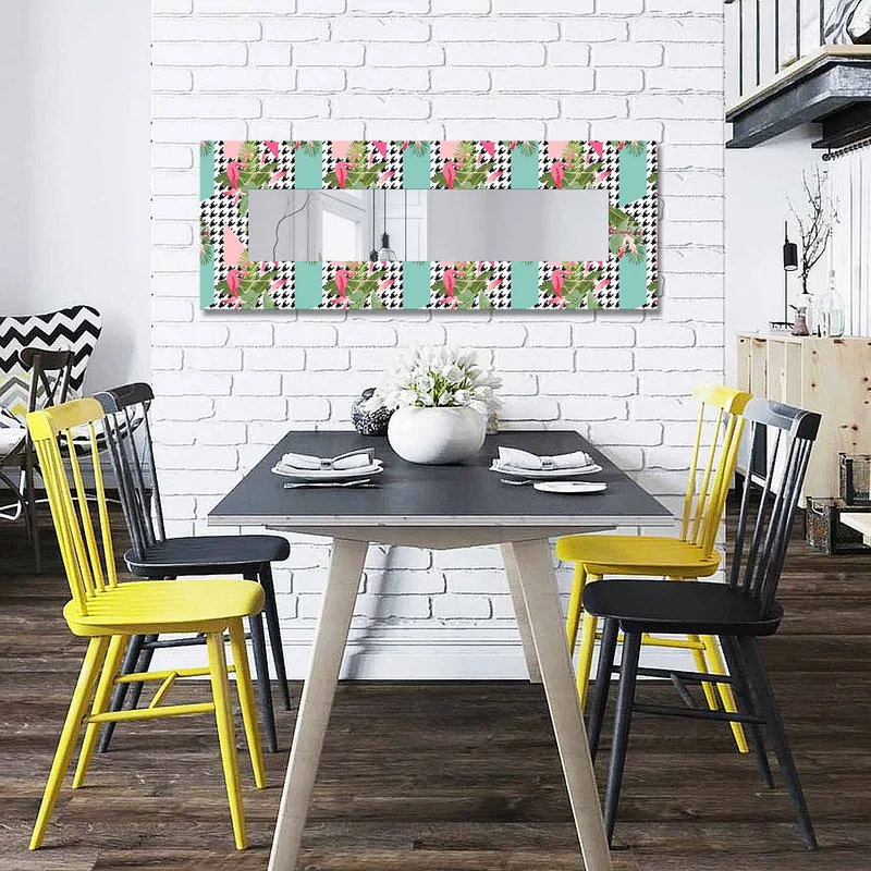 Dekorspejl 40x120 cm, Flerfarvet