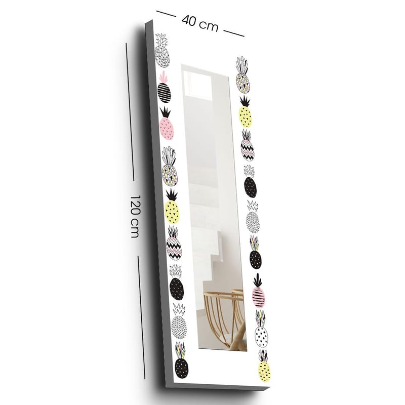 Dekorspejl 40x120 cm, Flerfarvet