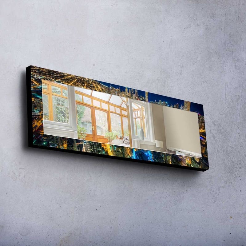 Dekorspejl 40x120 cm - Flerfarvet - Boligtilbehør - Spejle - Vægspejl