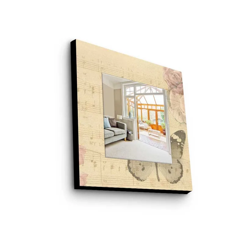 Dekorspejl 50x50 cm, Flerfarvet