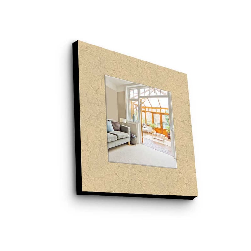 Dekorspejl 50x50 cm - Flerfarvet - Boligtilbehør - Spejle - Vægspejl
