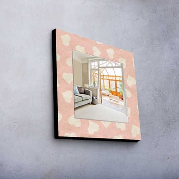 Dekorspejl 50x50 cm - Flerfarvet - Boligtilbehør - Spejle - Vægspejl