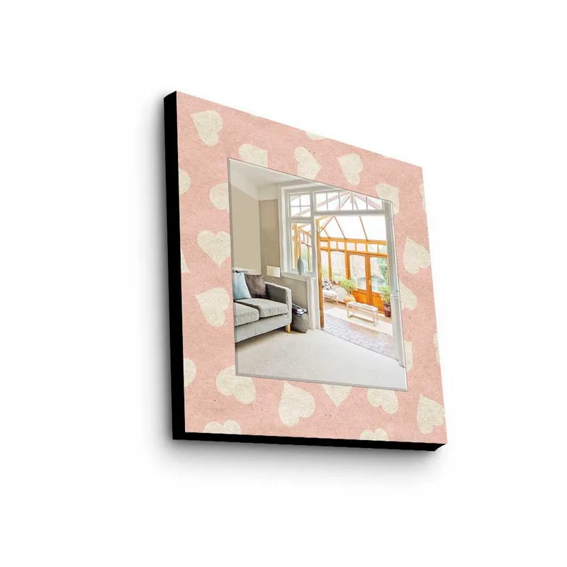 Dekorspejl 50x50 cm, Flerfarvet