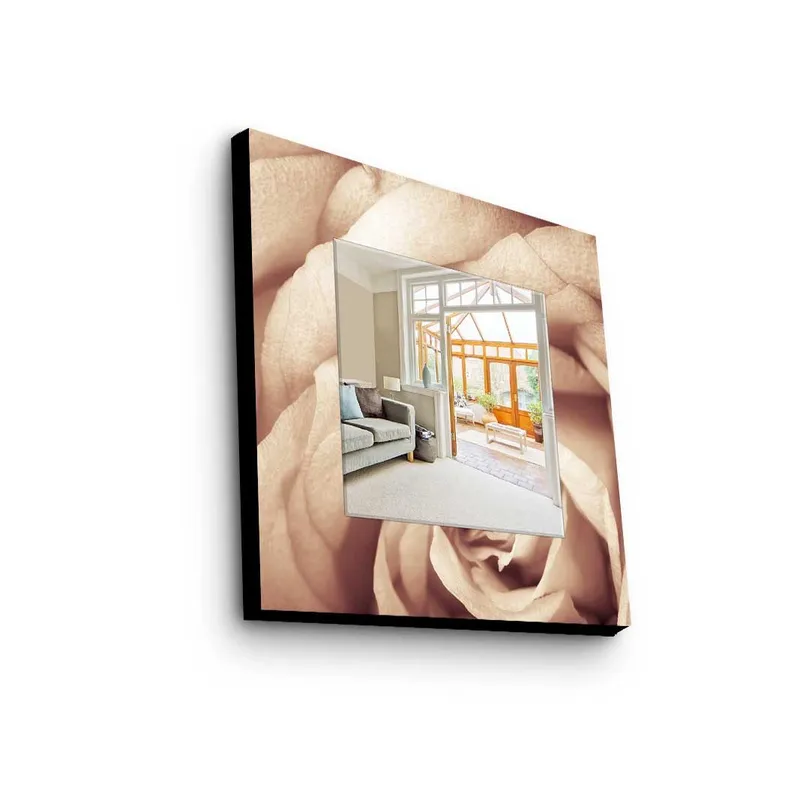 Dekorspejl 50x50 cm, Flerfarvet