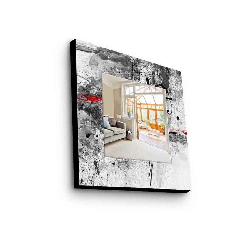 Dekorspejl 50x50 cm, Flerfarvet