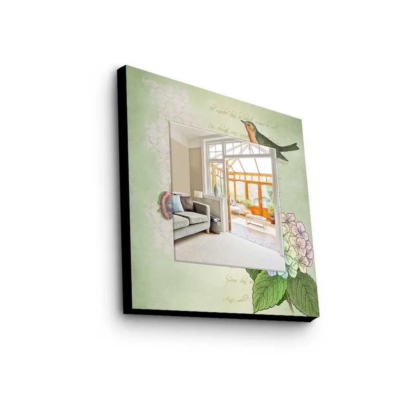 Dekorspejl 50x50 cm, Flerfarvet