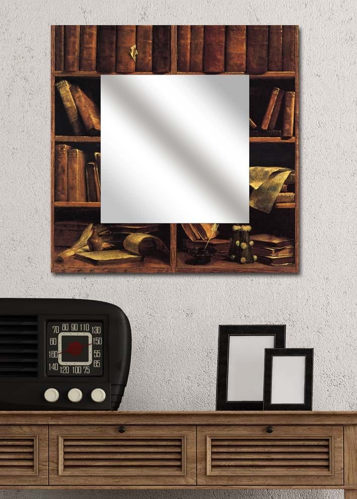 Dekorspejl 50x50 cm, Flerfarvet