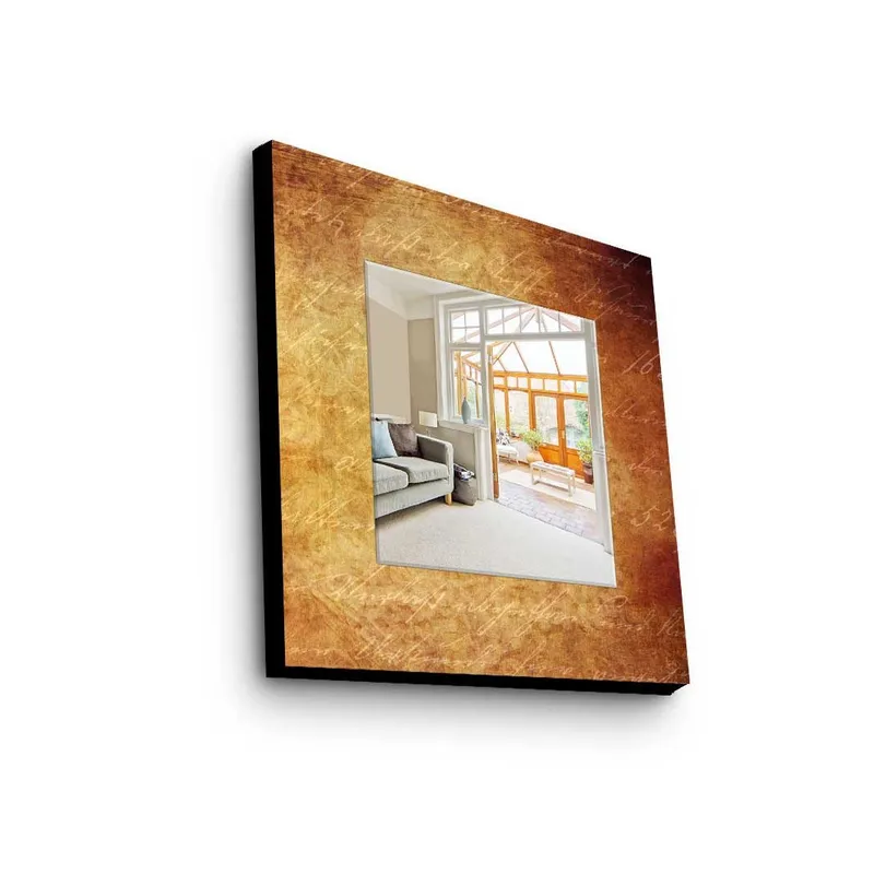 Dekorspejl 50x50 cm, Flerfarvet