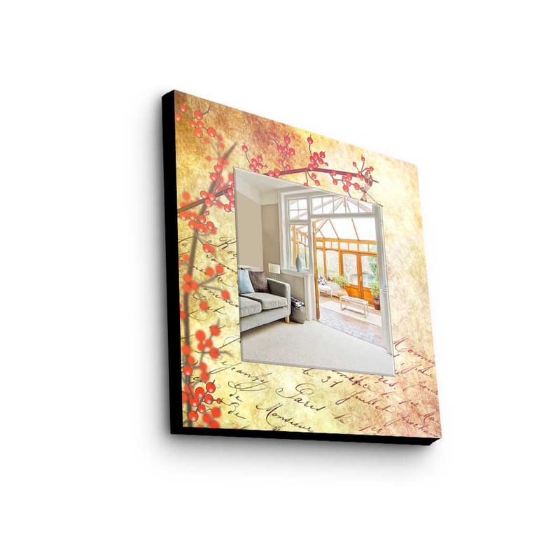 Dekorspejl 50x50 cm, Flerfarvet