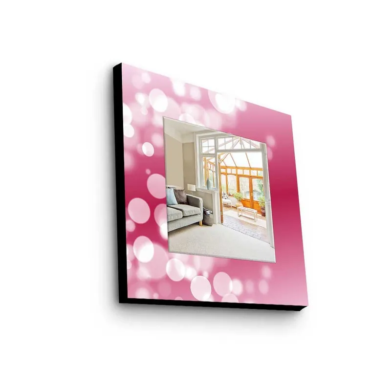 Dekorspejl 50x50 cm, Flerfarvet