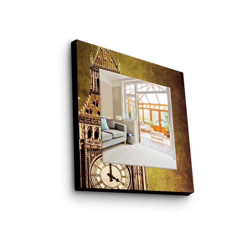 Dekorspejl 50x50 cm, Flerfarvet