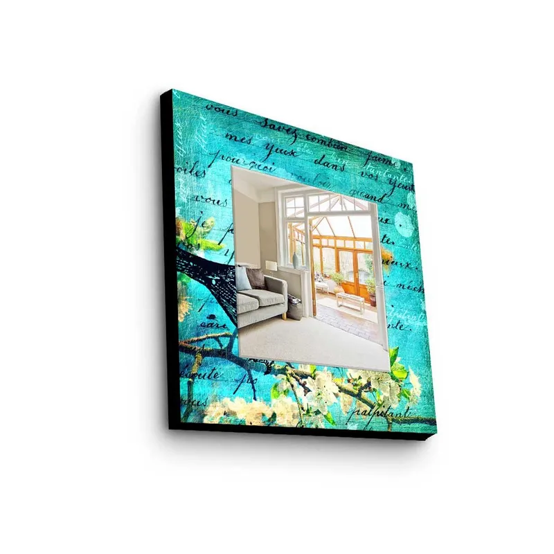 Dekorspejl 50x50 cm, Flerfarvet