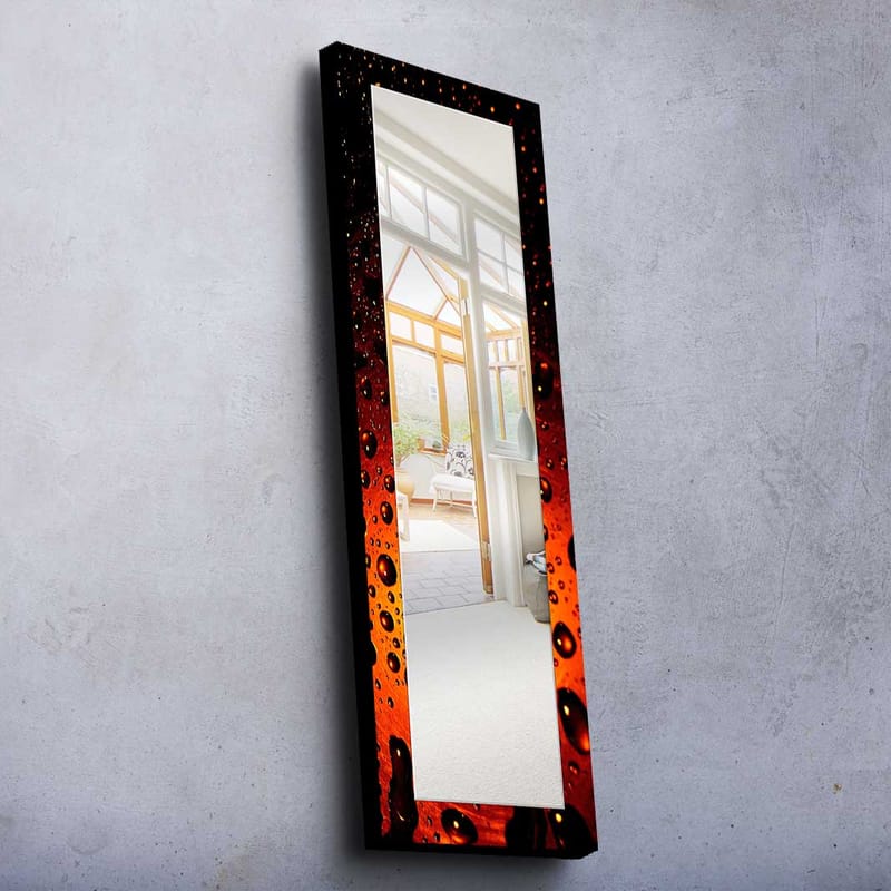 Denisova Dekorativt spejl 40x120 cm jul - Spejlglas / stof / flerfarvet - Boligtilbehør - Spejle - Vægspejl