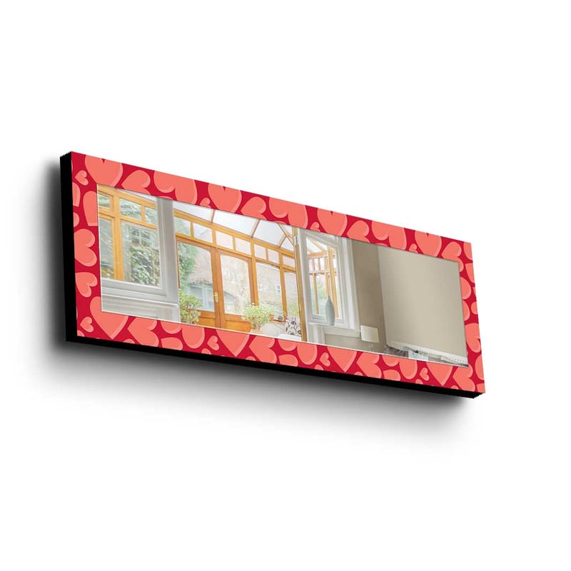 Denisova Dekorativt spejl 40x120 cm jul - Spejlglas / stof / flerfarvet - Boligtilbehør - Spejle - Vægspejl