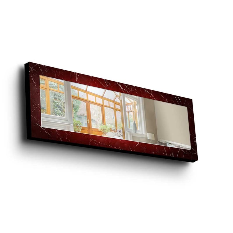 Denisova Dekorativt spejl 40x120 cm jul - Spejlglas / stof / flerfarvet - Vægspejl - Entréspejl