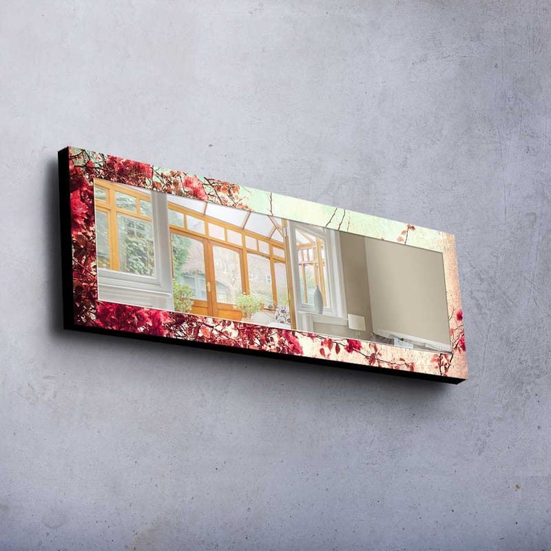 Denisova Dekorativt spejl 40x120 cm jul - Spejlglas / stof / flerfarvet - Boligtilbehør - Spejle - Vægspejl