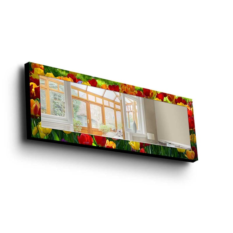 Denisova Dekorativt spejl 40x120 cm jul - Spejlglas / stof / flerfarvet - Boligtilbehør - Spejle - Vægspejl