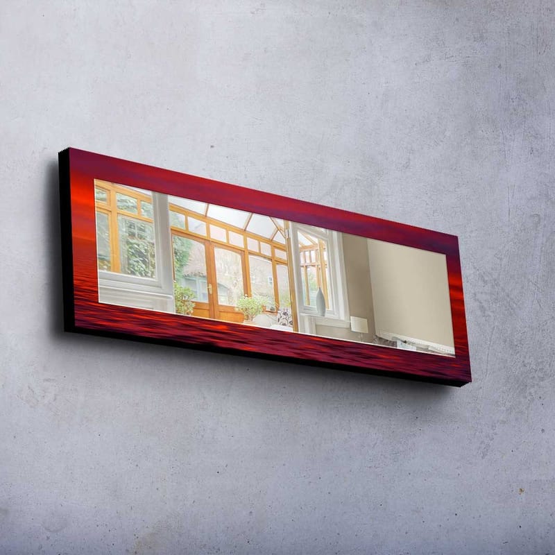 Denisova Dekorativt spejl 40x120 cm jul - Spejlglas / stof / flerfarvet - Boligtilbehør - Spejle - Vægspejl