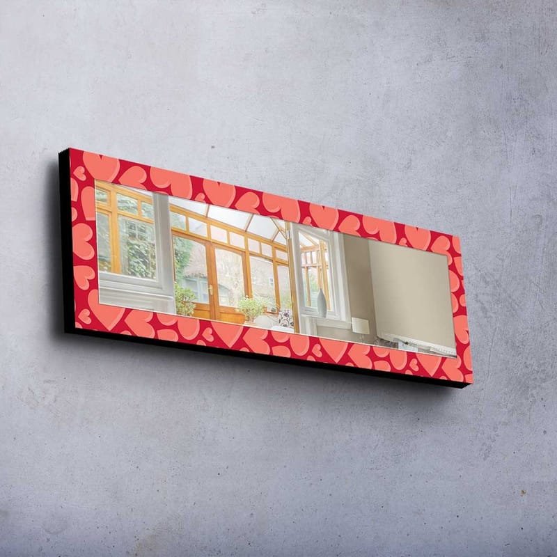 Denisova Dekorativt spejl 40x120 cm jul - Spejlglas / stof / flerfarvet - Boligtilbehør - Spejle - Vægspejl