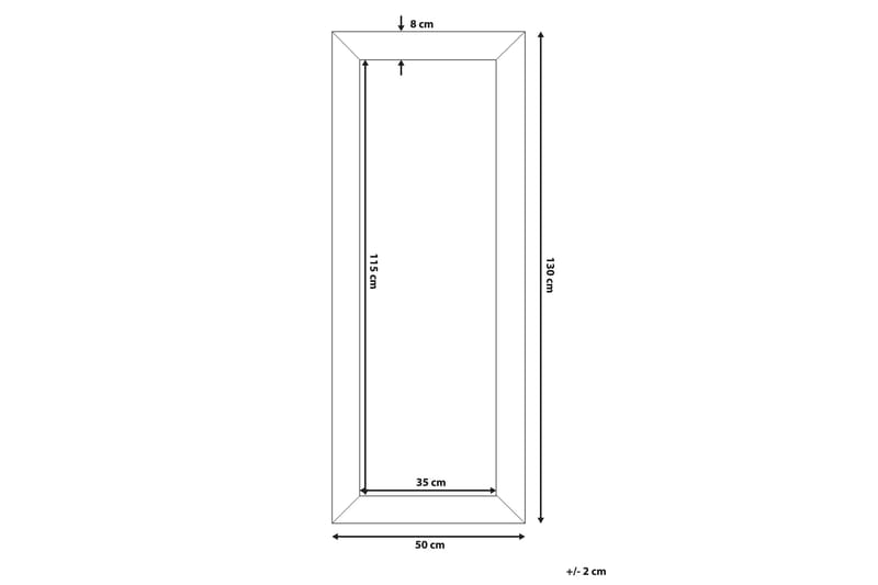 Derval spejl 50 cm - Sølv - Boligtilbehør - Spejle - Vægspejl