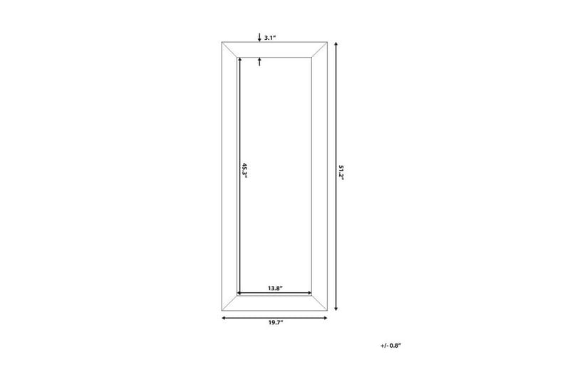 Derval spejl 50 cm - Sølv - Boligtilbehør - Spejle - Vægspejl